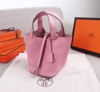 HERMES HANDBAG PICOTIN pink