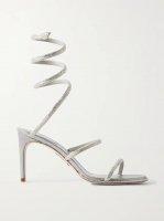 Cleo crystal-embellished satin sandals