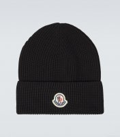 MonclerLogo cotton beanie