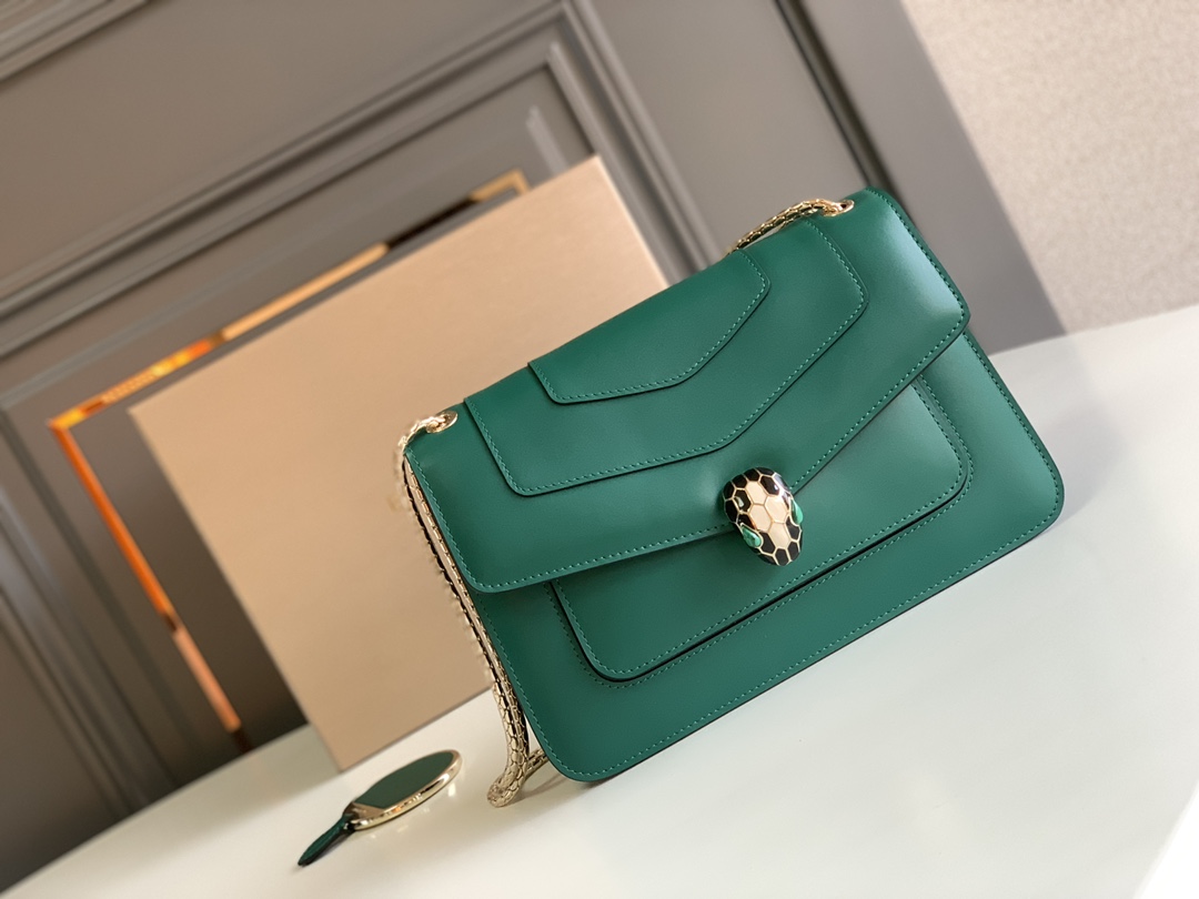 BULGARI HANDBAG Emerald Green