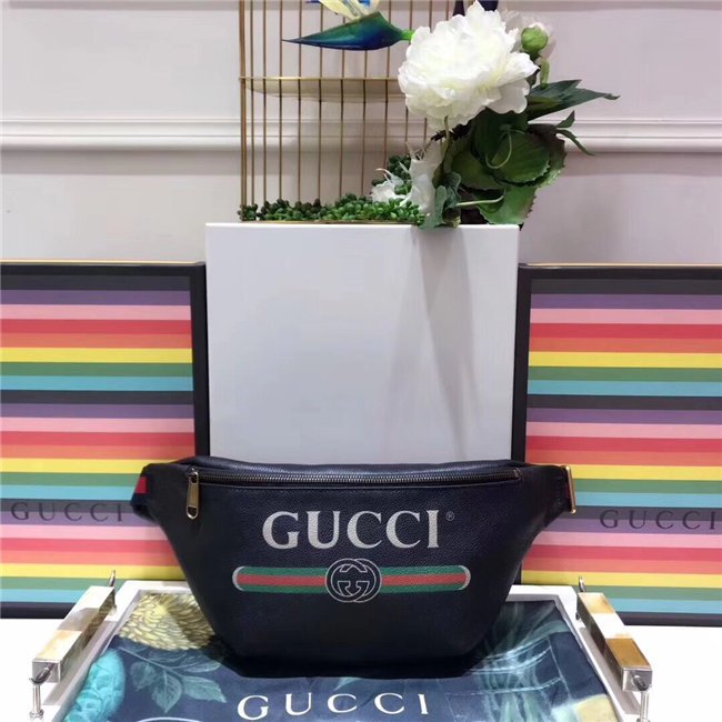 Gucci Print Leather Belt Bag (Varied Colors)