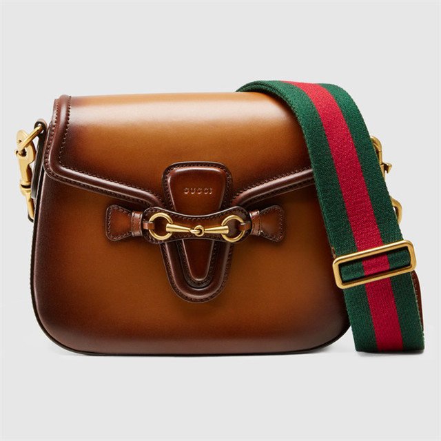 Gucci Lady Web Leather Shoulder Bag (Varied Colors)