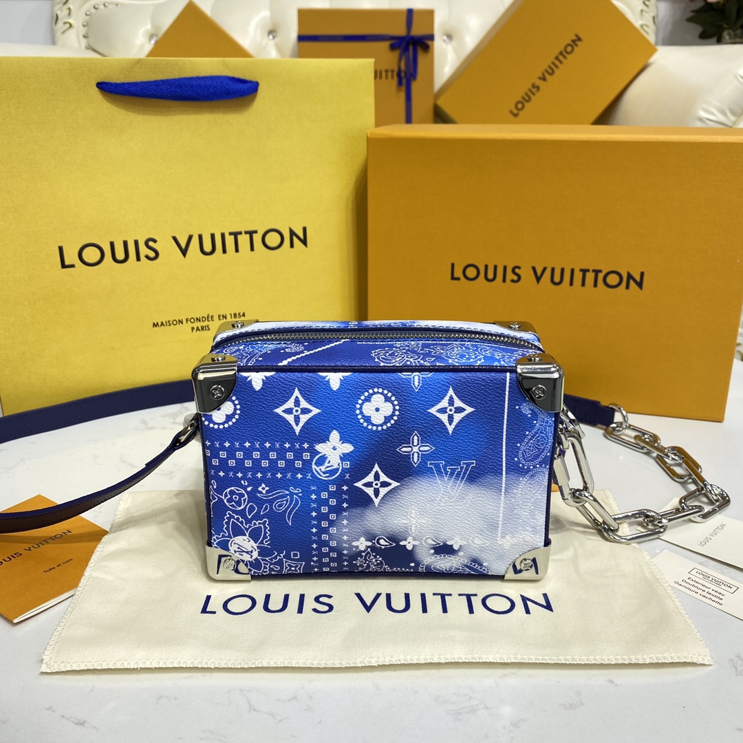 Louis Vuitton Mini Soft Trunk Bandana Blue