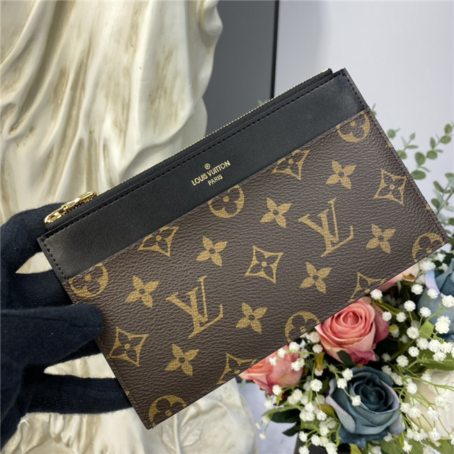 Louis Vuitton Slim Purse Monogram Brown