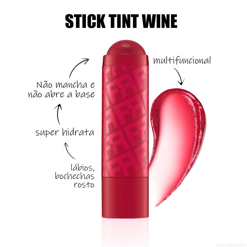 Lip Balm Hidratante Fran By Franciny Ehlke Stick Tint Wine 6,3 g