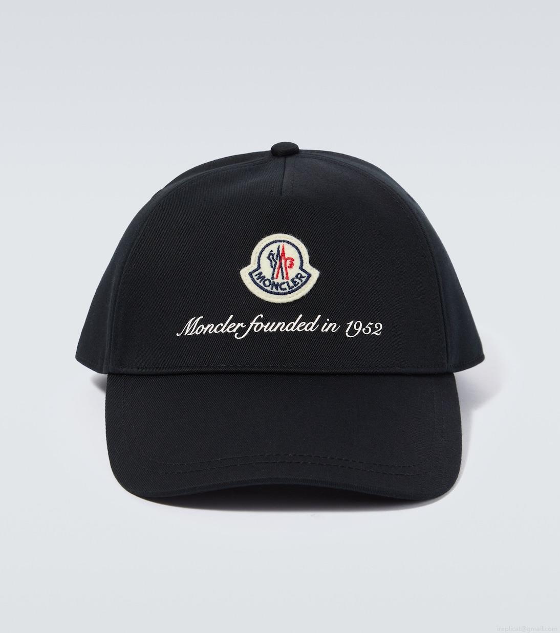 MonclerLogo cotton baseball cap