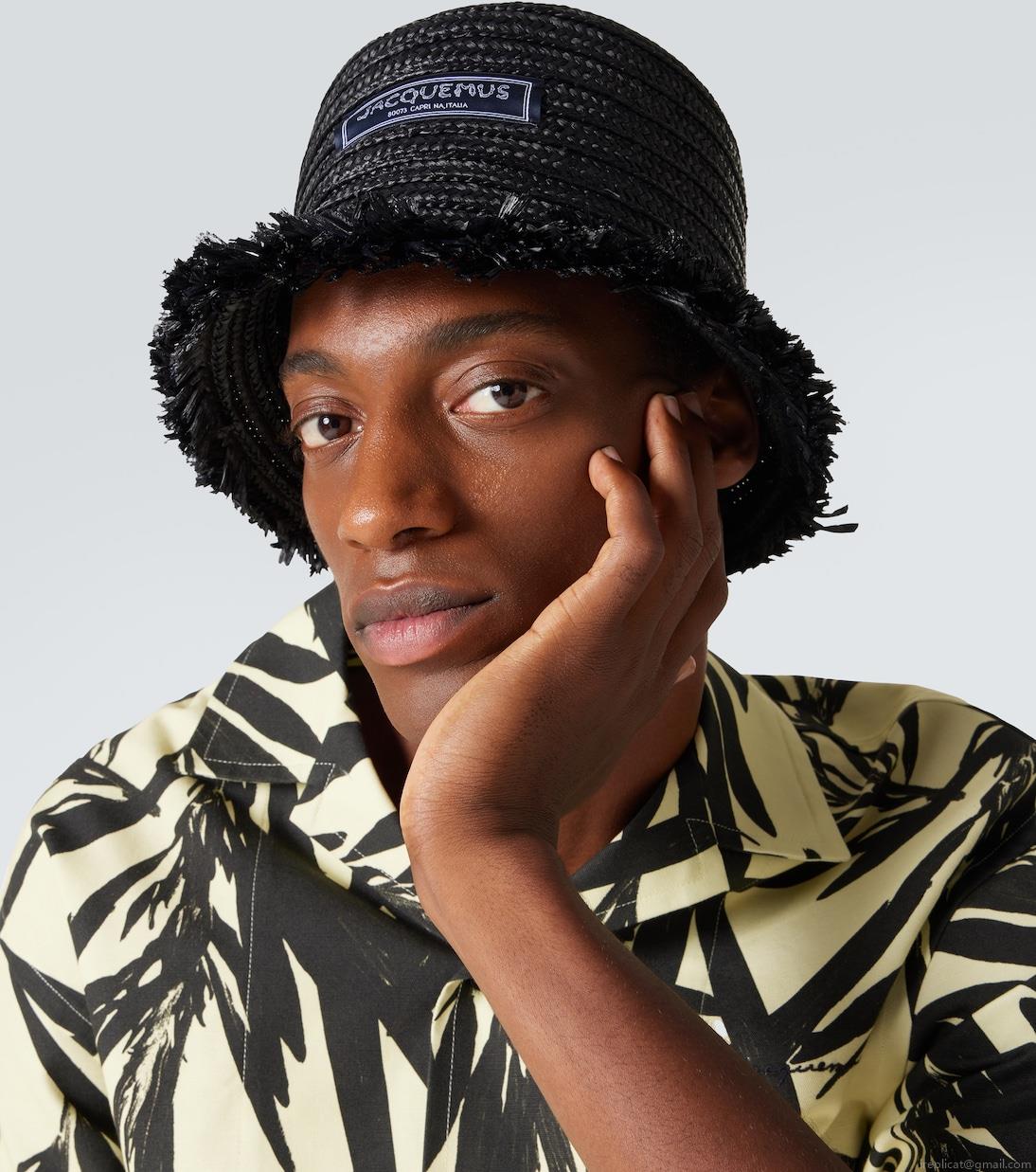 JacquemusLe Bob Bacino raffia bucket hat