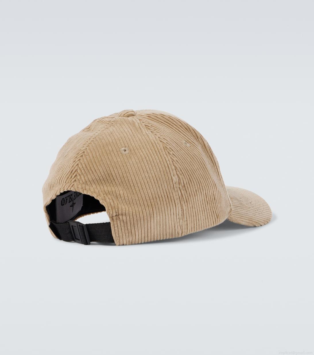 Stone IslandCompass cotton corduroy baseball cap