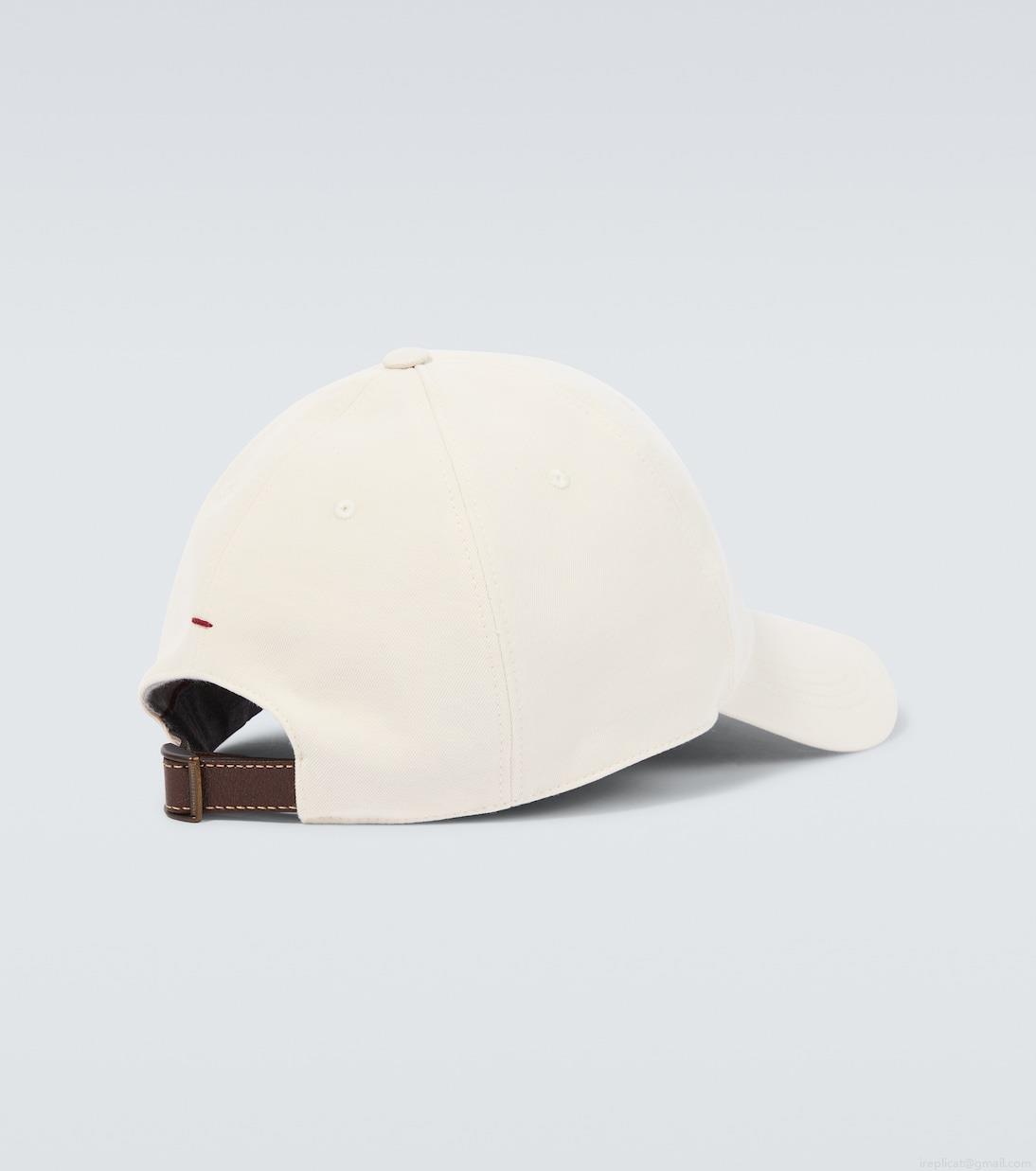 Brunello CucinelliLogo cotton baseball cap