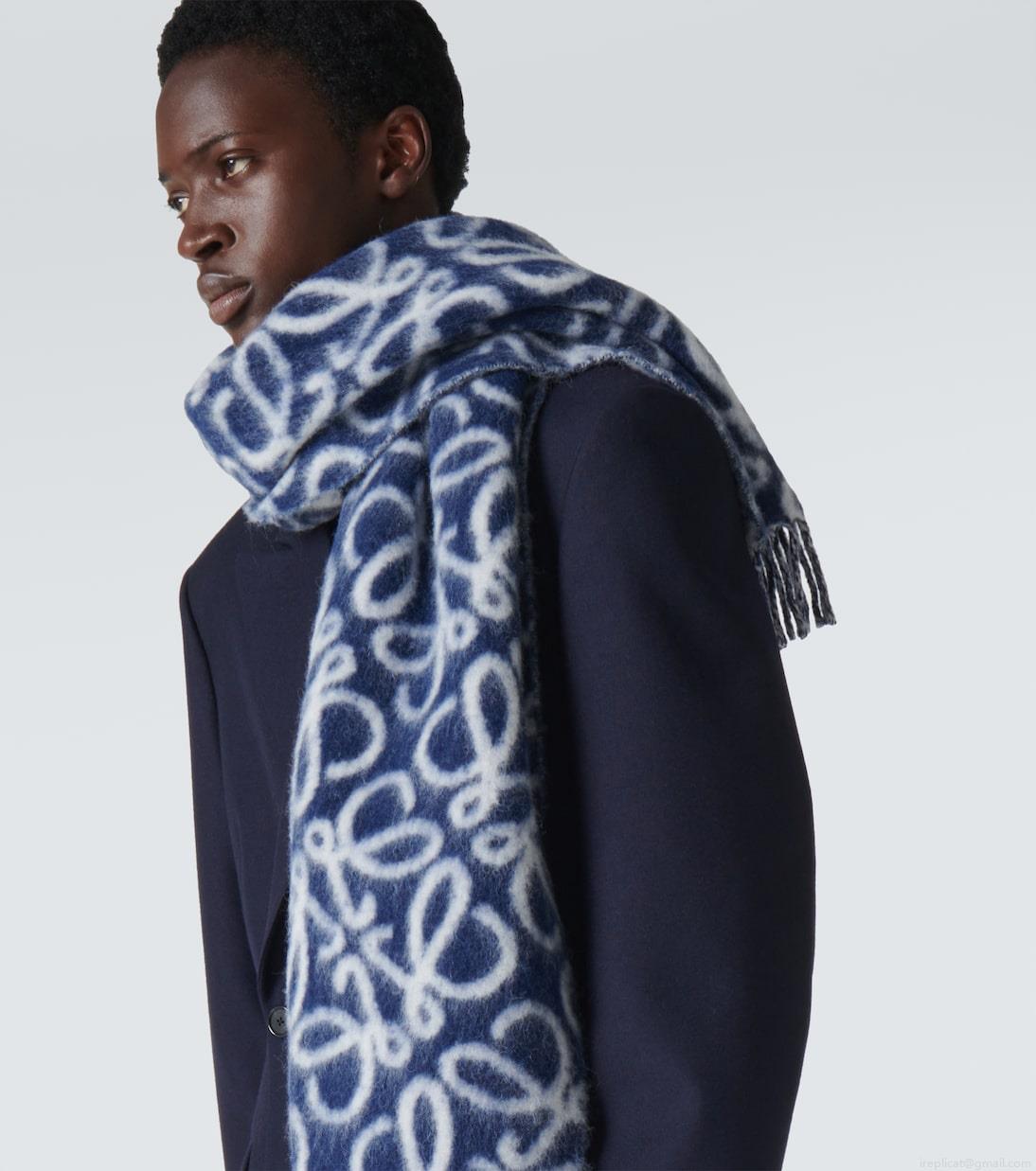 LoeweAnagram alpaca and wool-blend scarf