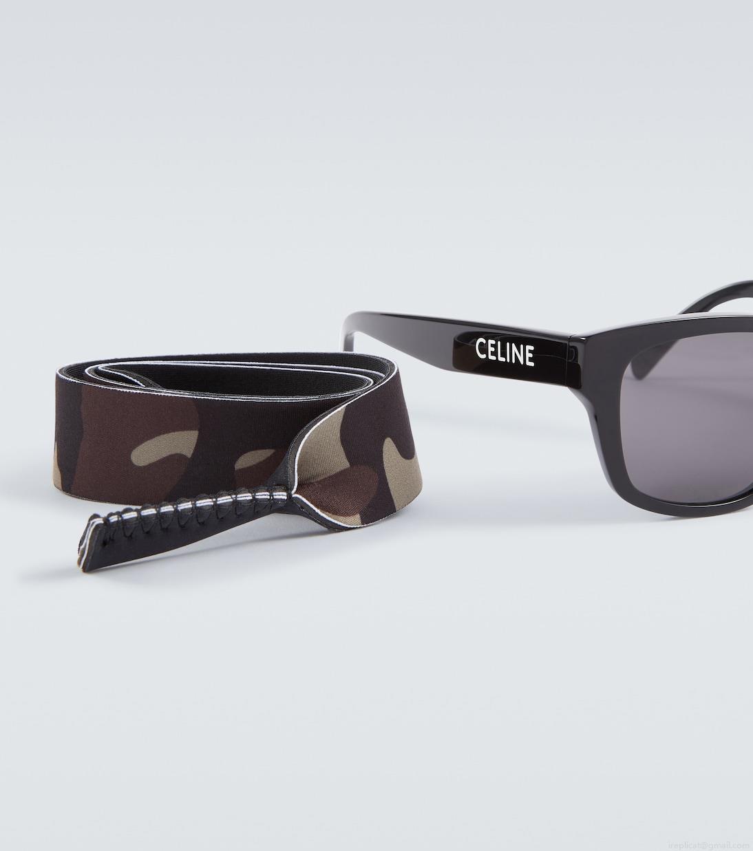 Celine EyewearMonochroms 05 square sunglasses with strap