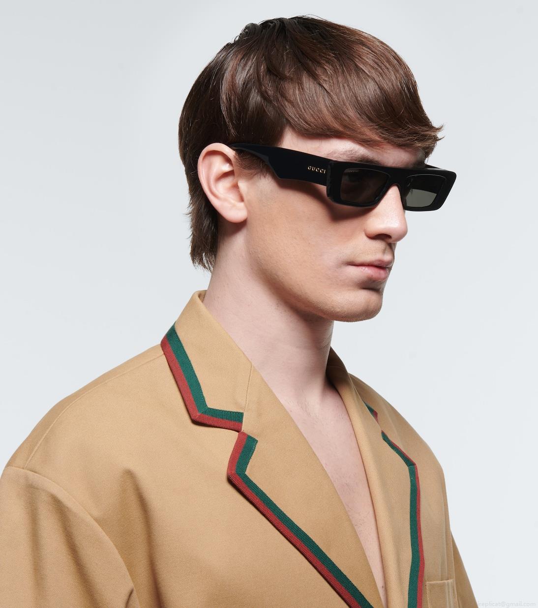 GucciLogo rectangular sunglasses