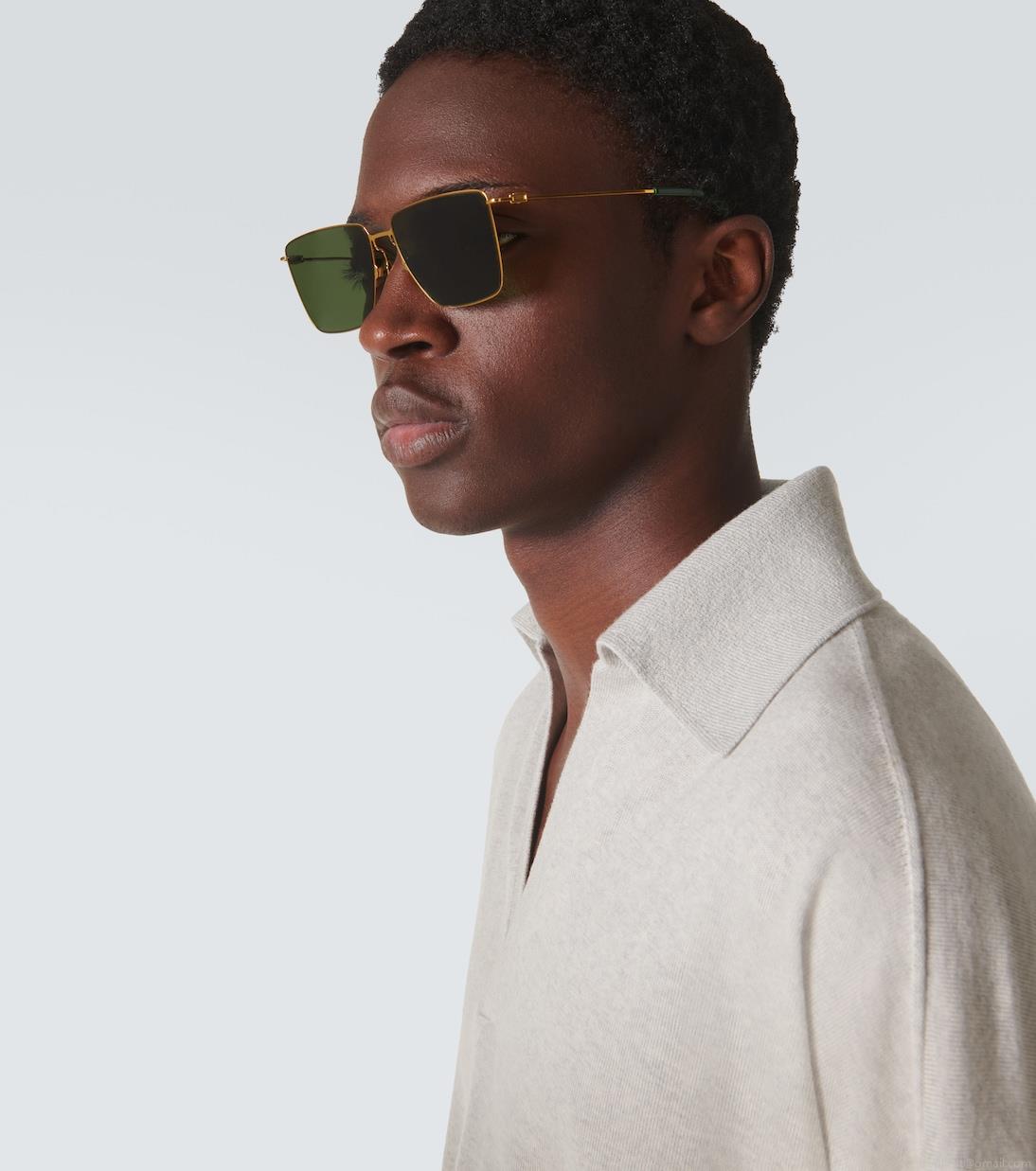 Bottega VenetaUltrathin rectangular sunglasses