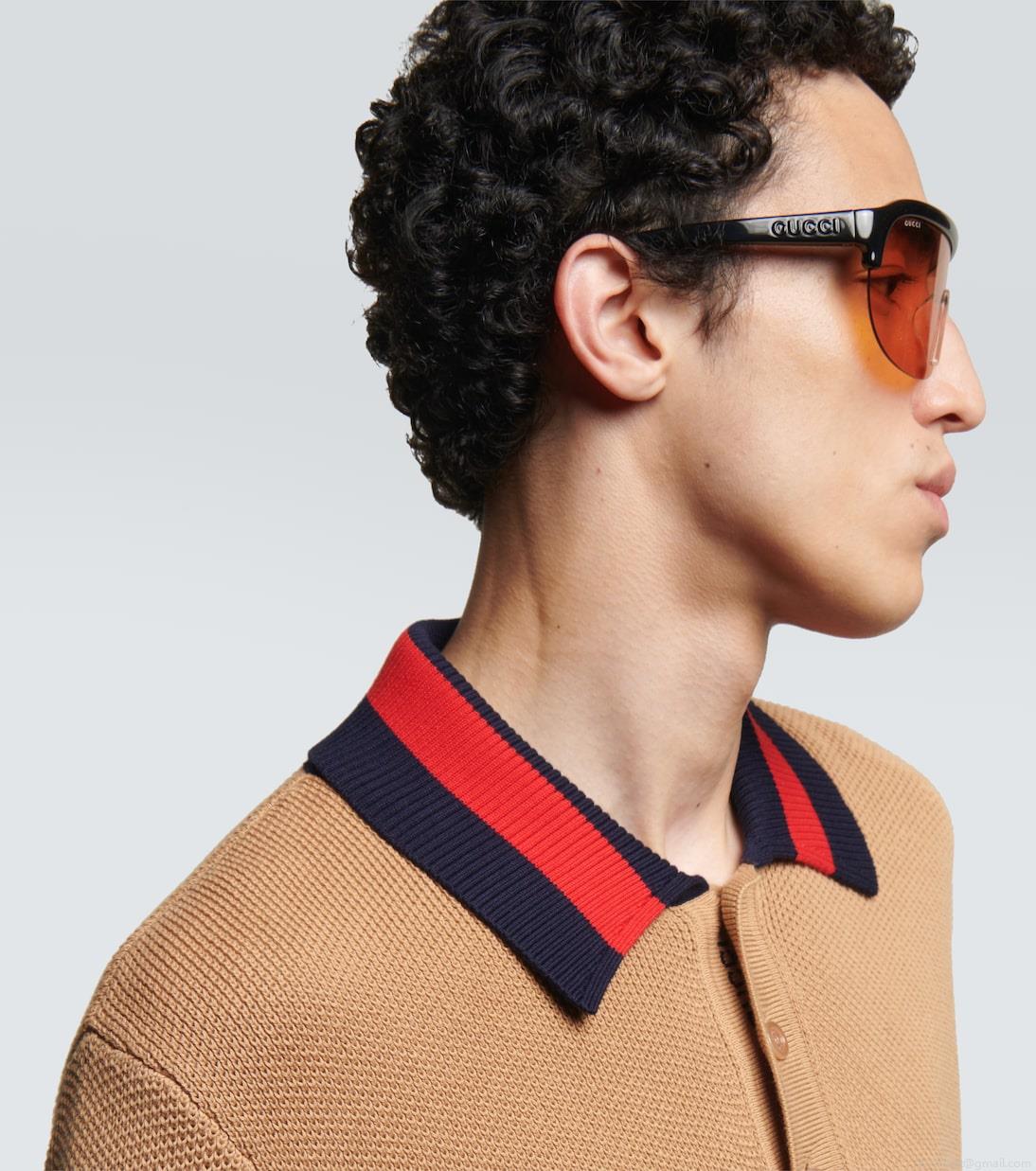 GucciFashion Show flat-top sunglasses