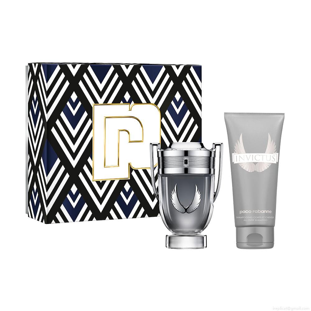 Kit Perfume Paco Rabanne Invictus Platinum Masculino Eau de Parfum 100 ml + Shampoo Corporal 100 ml