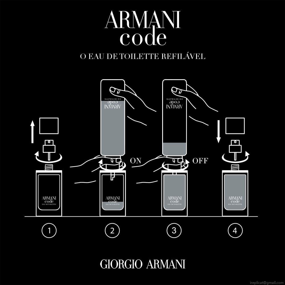 Perfume Giorgio Armani New Code Masculino Eau de Toilette Refill 150 ml