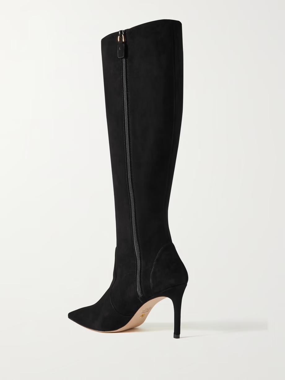 Stuart suede knee boots