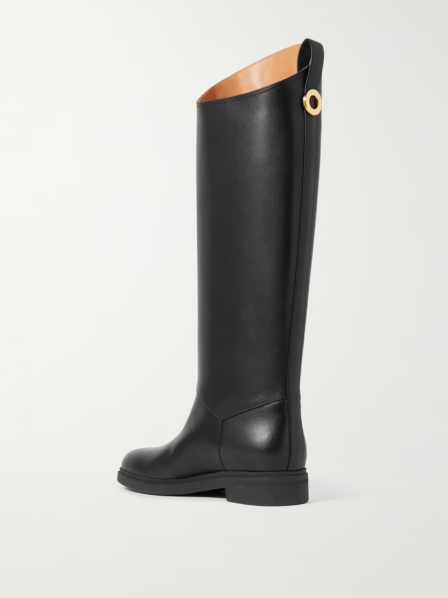 Kilda leather knee boots