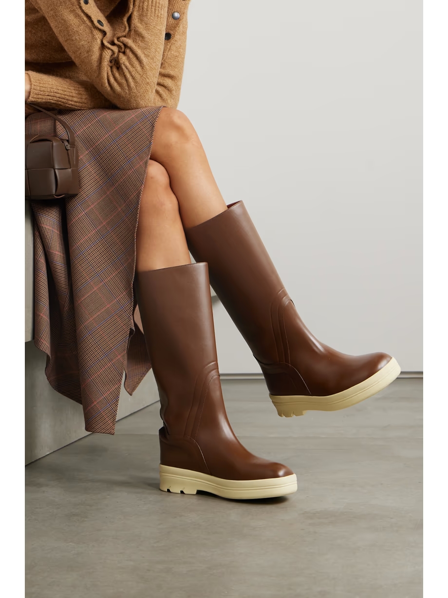 Lakeside leather knee boots