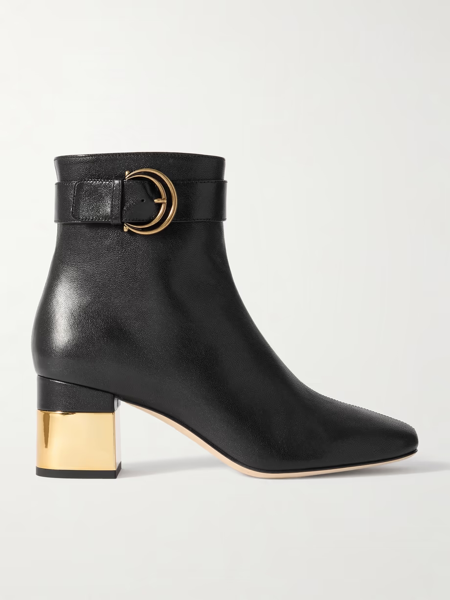 Alizè buckled leather ankle boots