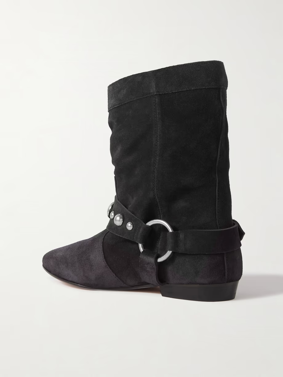 Stania studded suede ankle boots