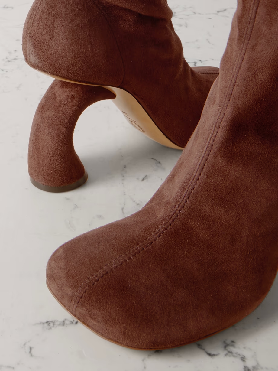 Suede ankle boots