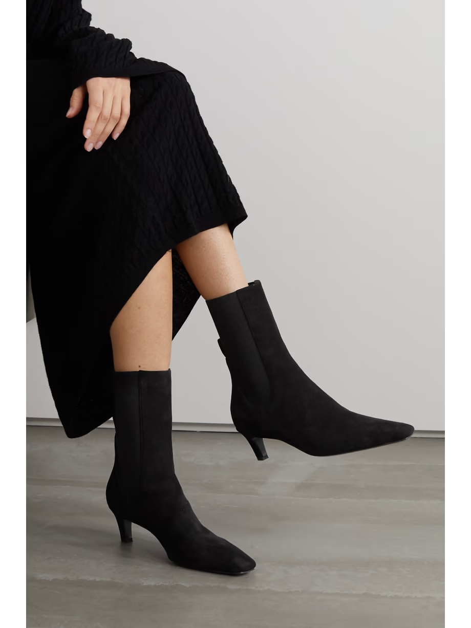 The Mid Heel suede Chelsea boots