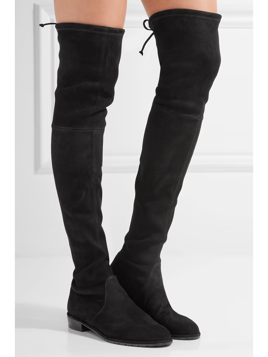 Lowland suede over-the-knee boots