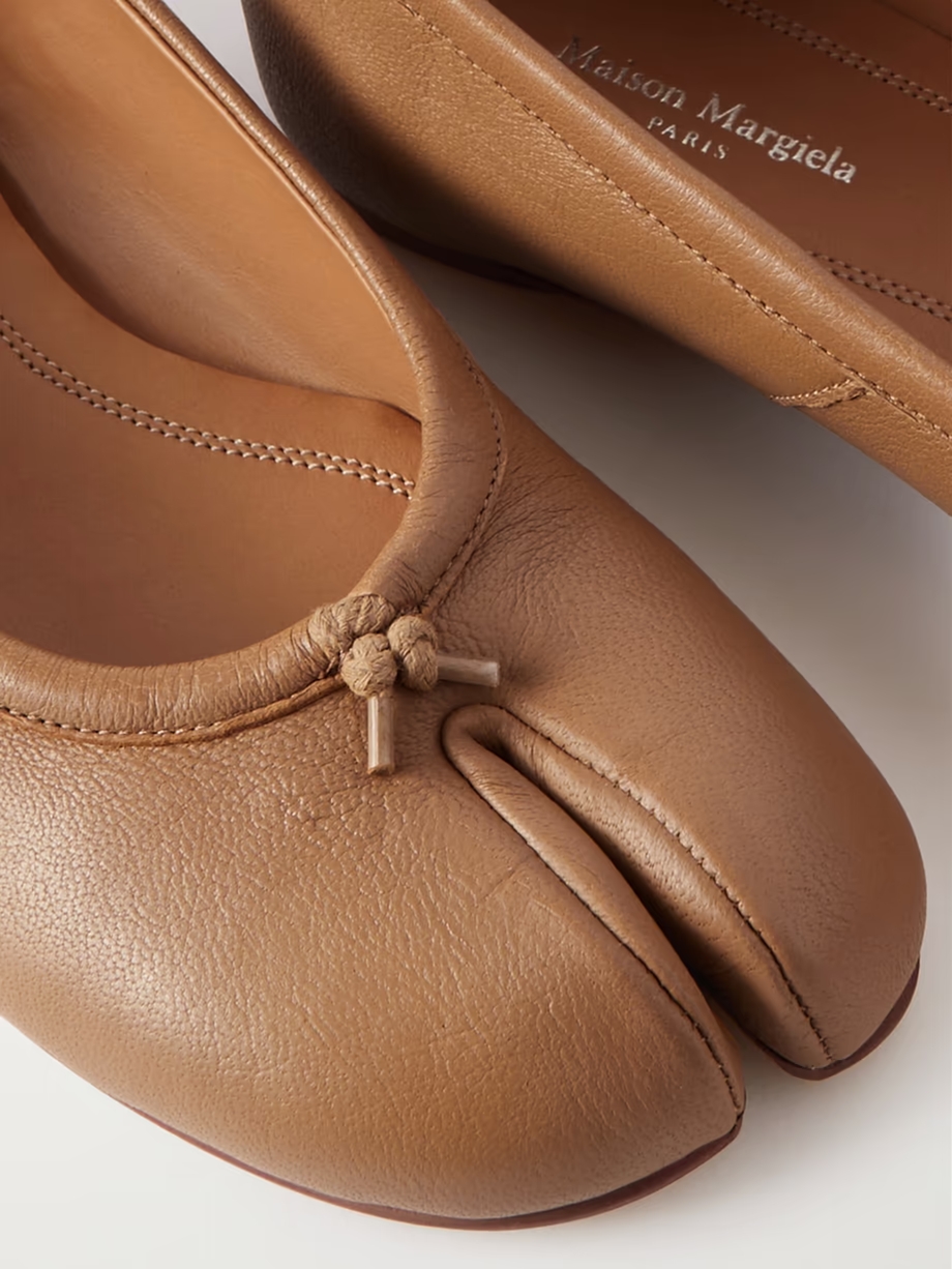 Tabi split-toe leather ballet flats