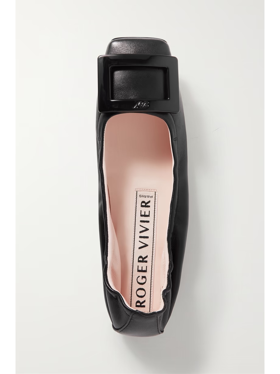 Viv Pockette leather ballet flats