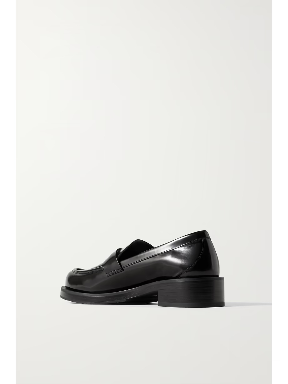 Palmer glossed-leather loafers