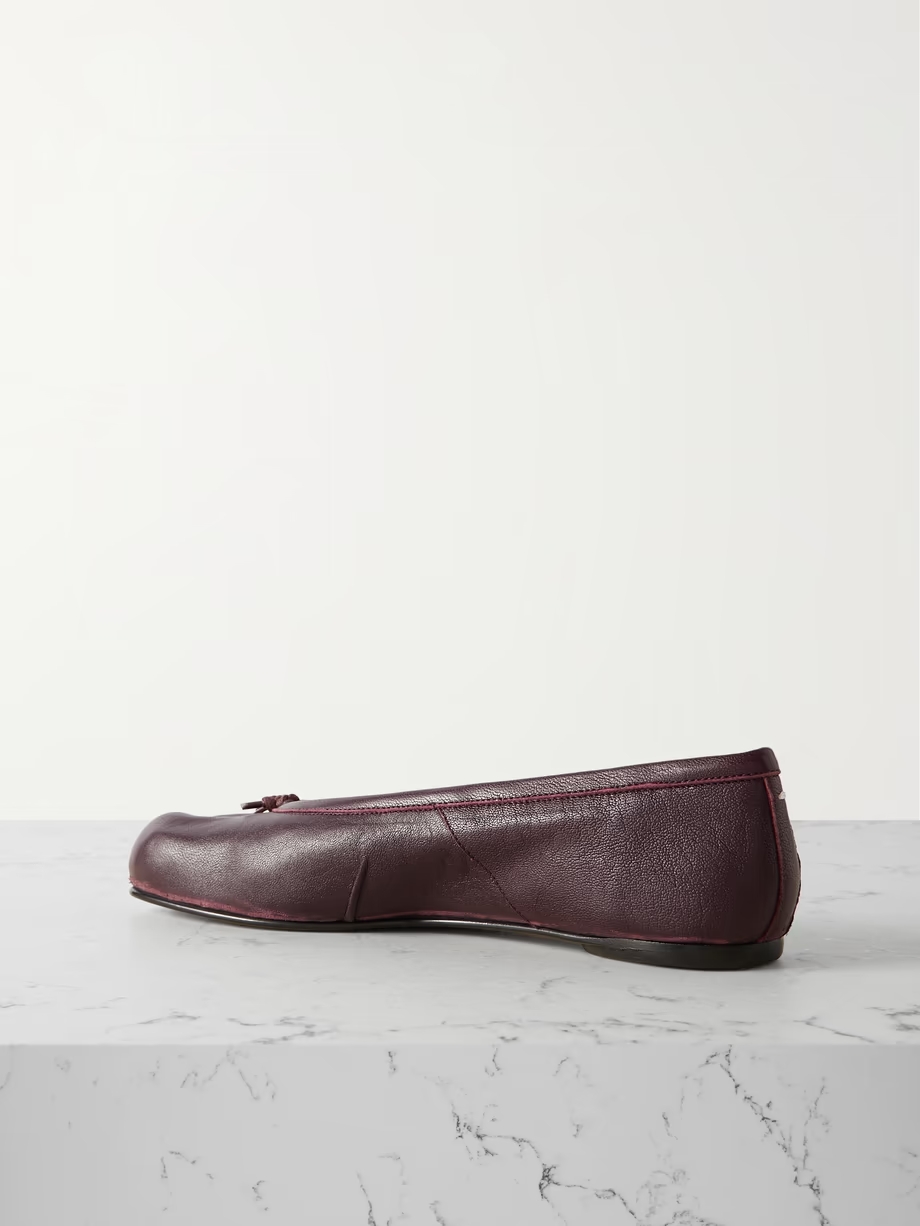 Tabi split-toe leather ballet flats