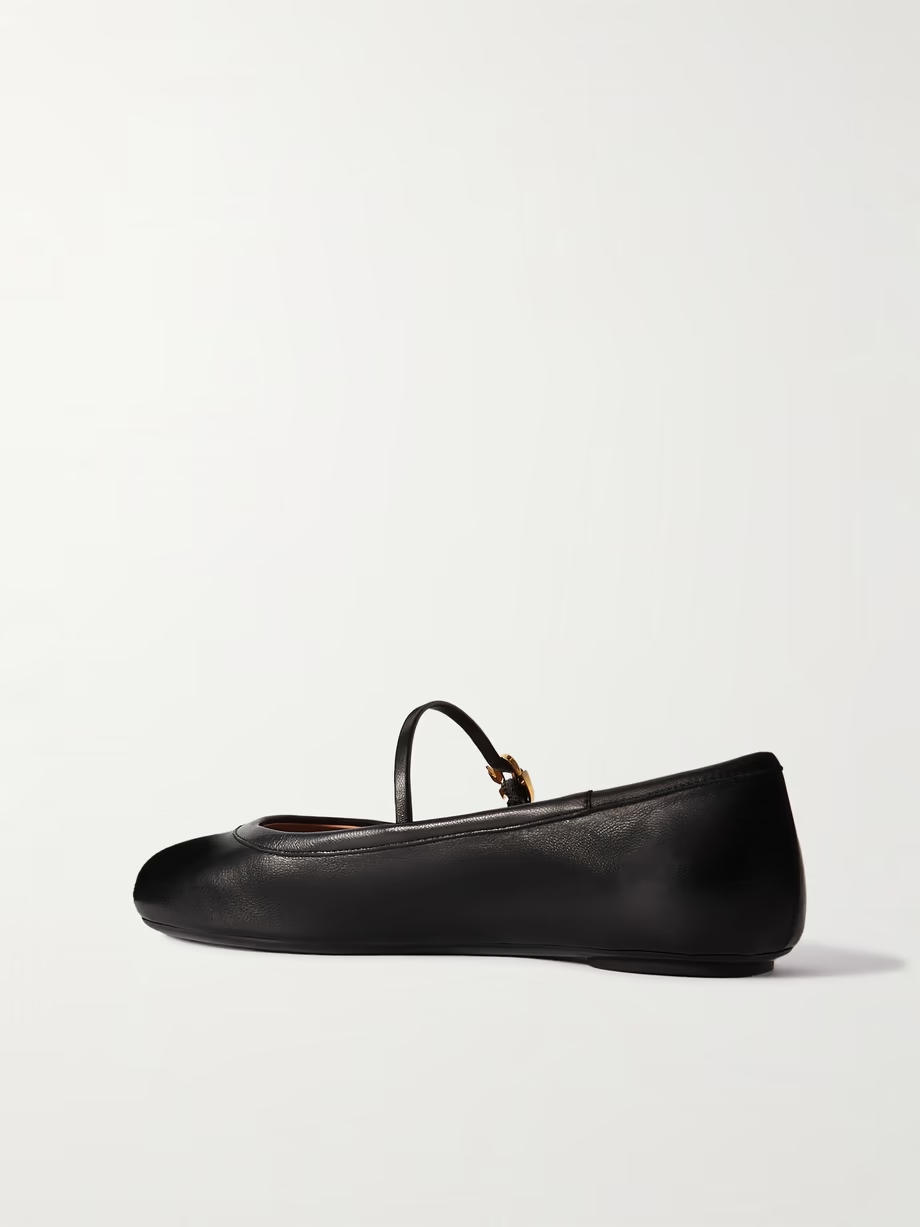 Carla leather Mary Jane ballet flats