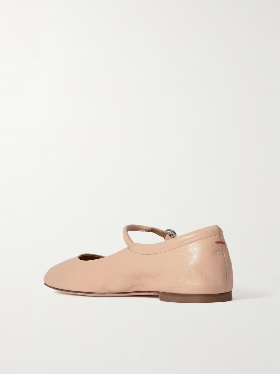 Uma leather Mary Jane ballet flats