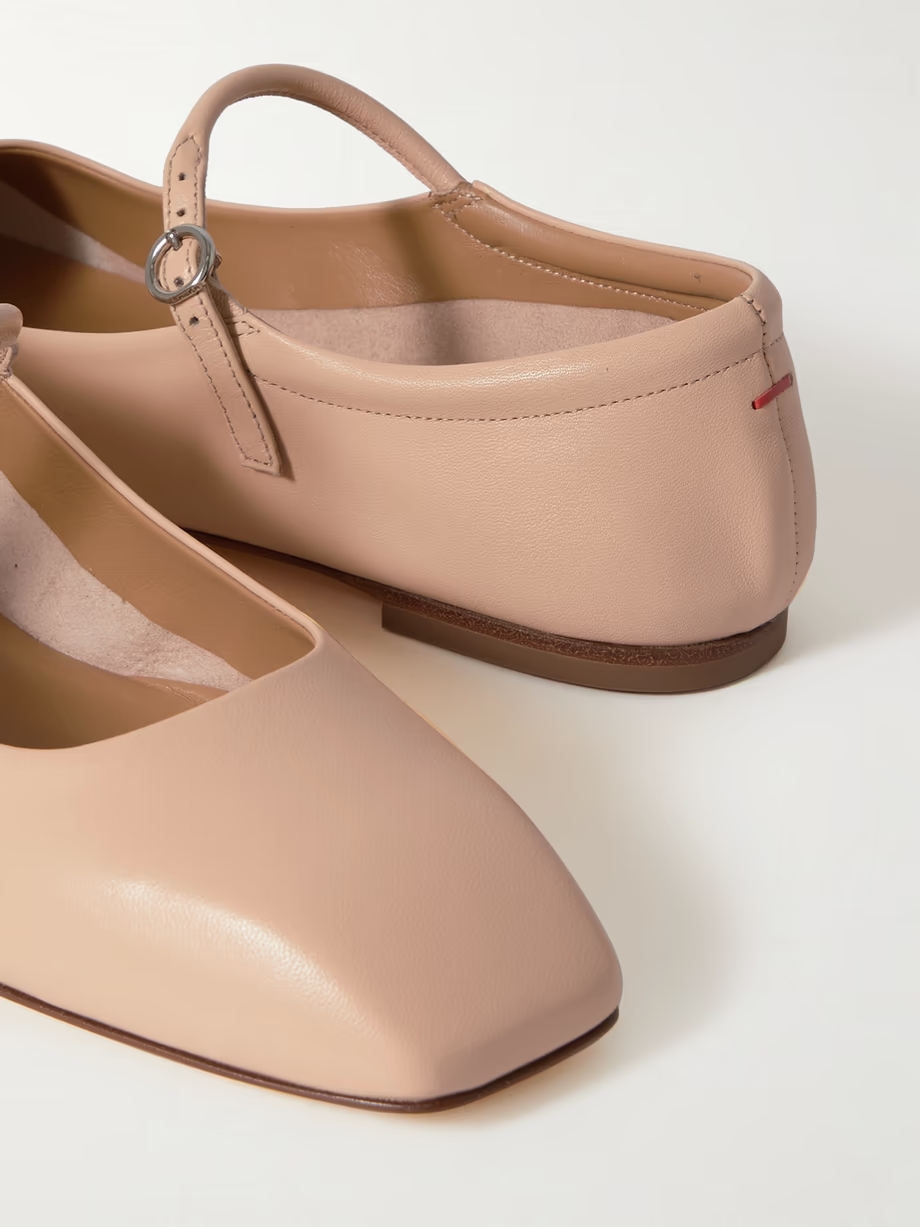 Uma leather Mary Jane ballet flats