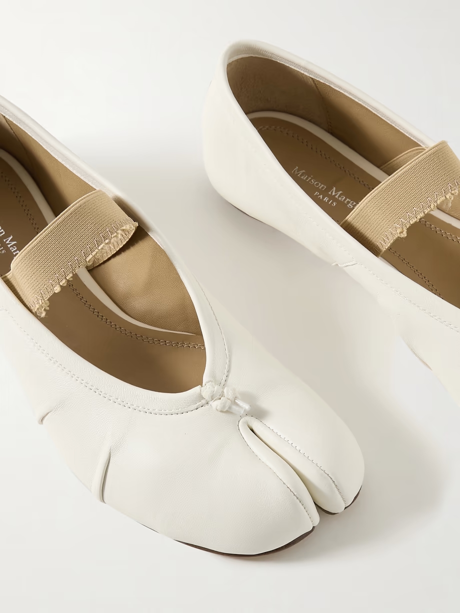 Tabi split-toe leather ballet flats