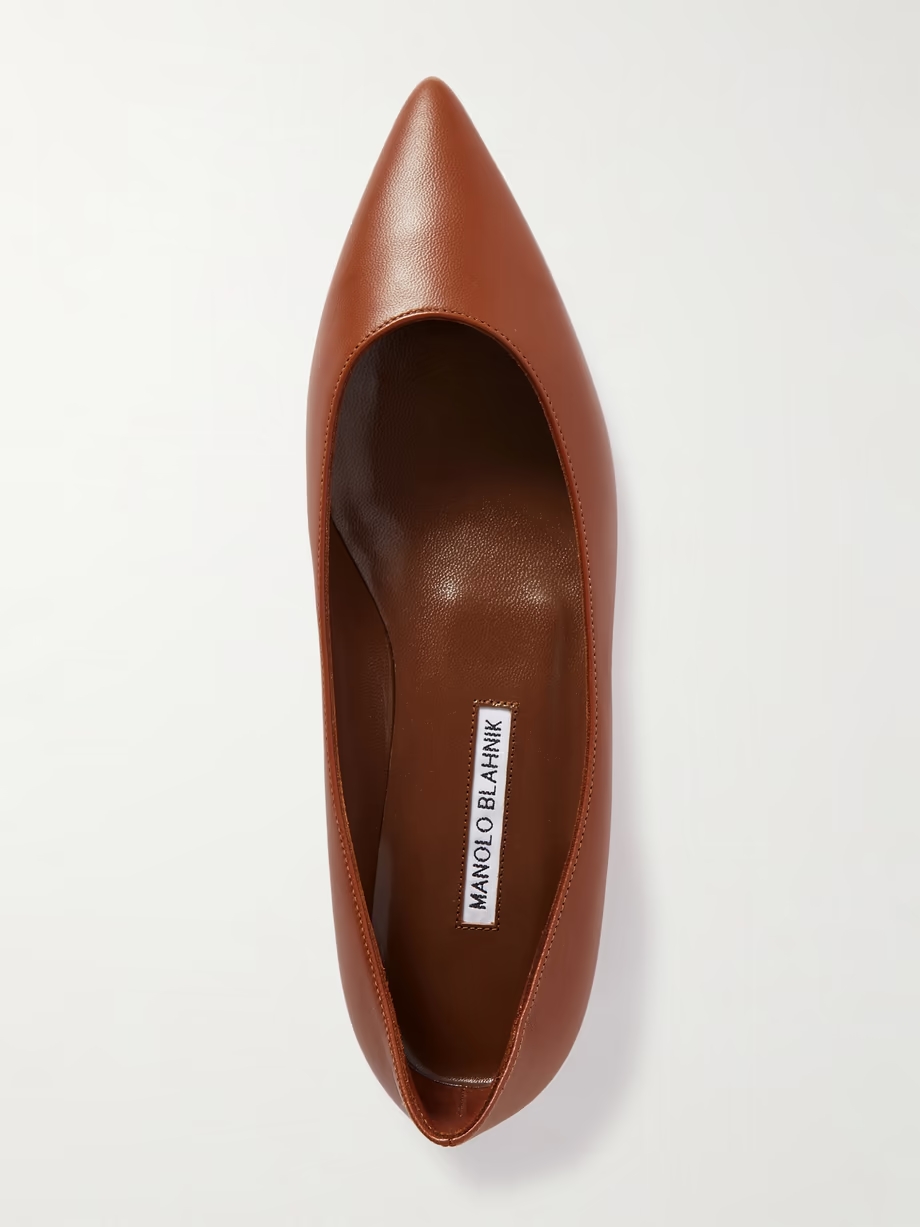 Kietta leather point-toe flats