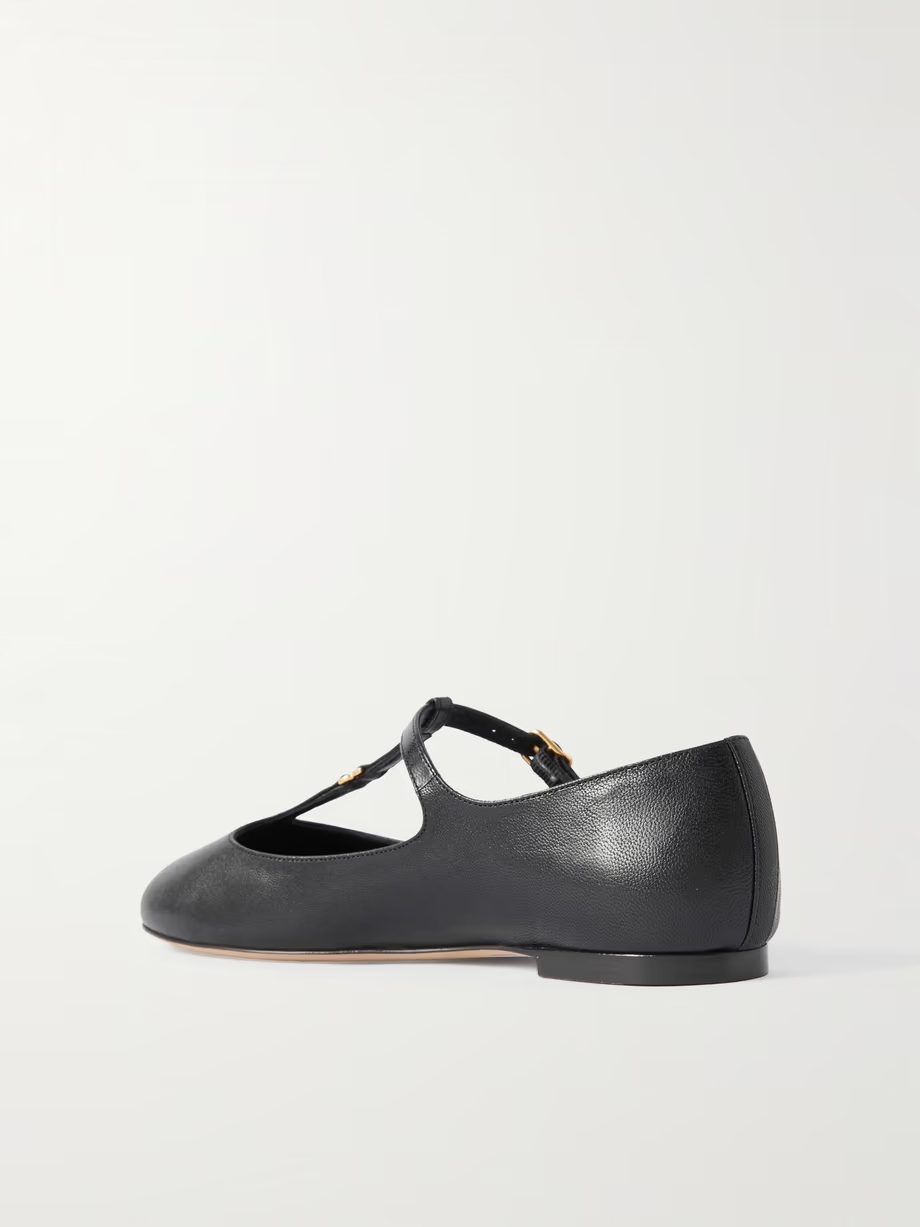 Marcie embellished leather ballet flats