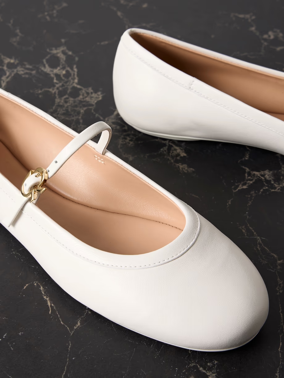 Carla leather Mary Jane ballet flats