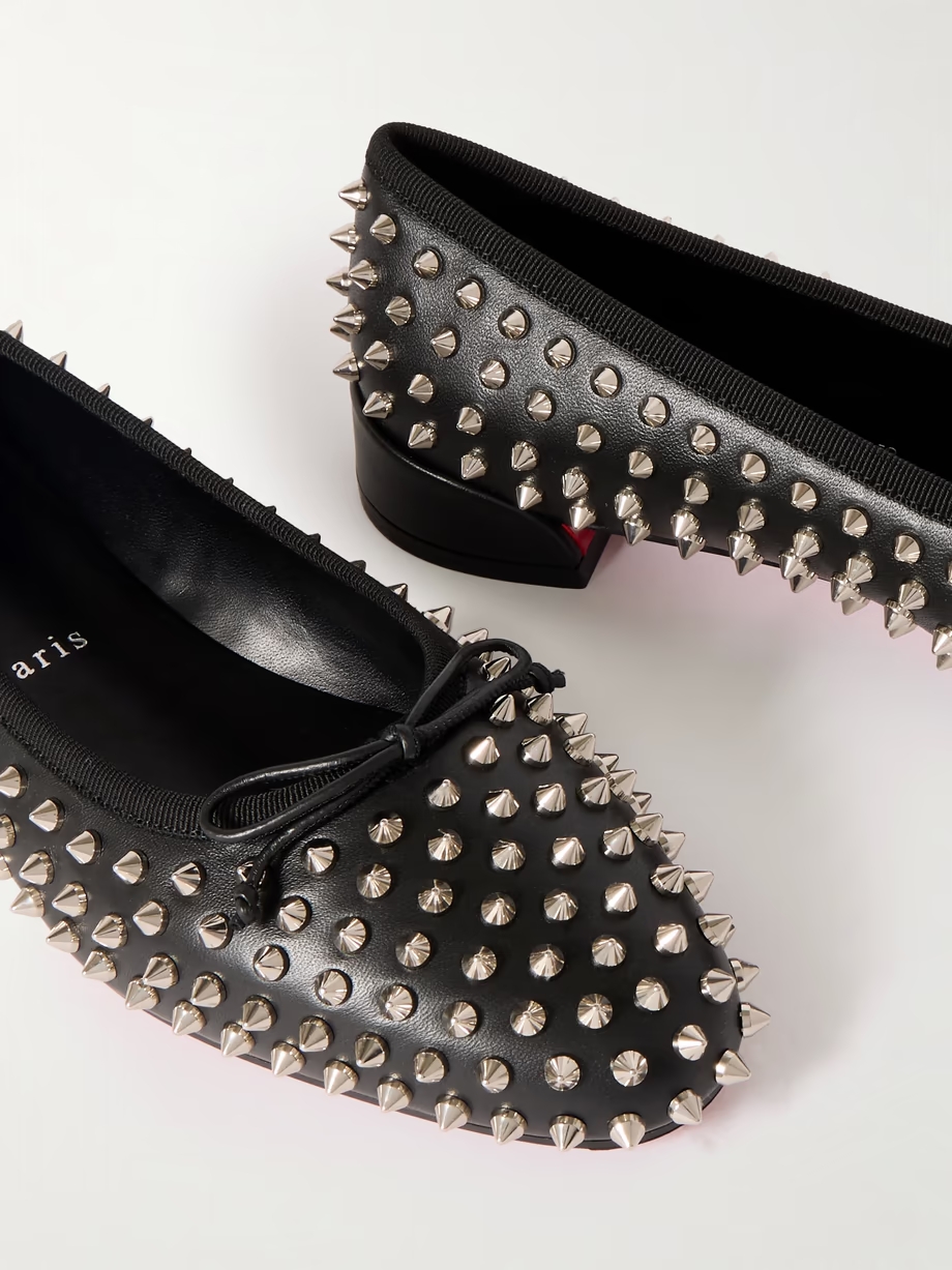 Sweetie Jane studded leather ballet flats