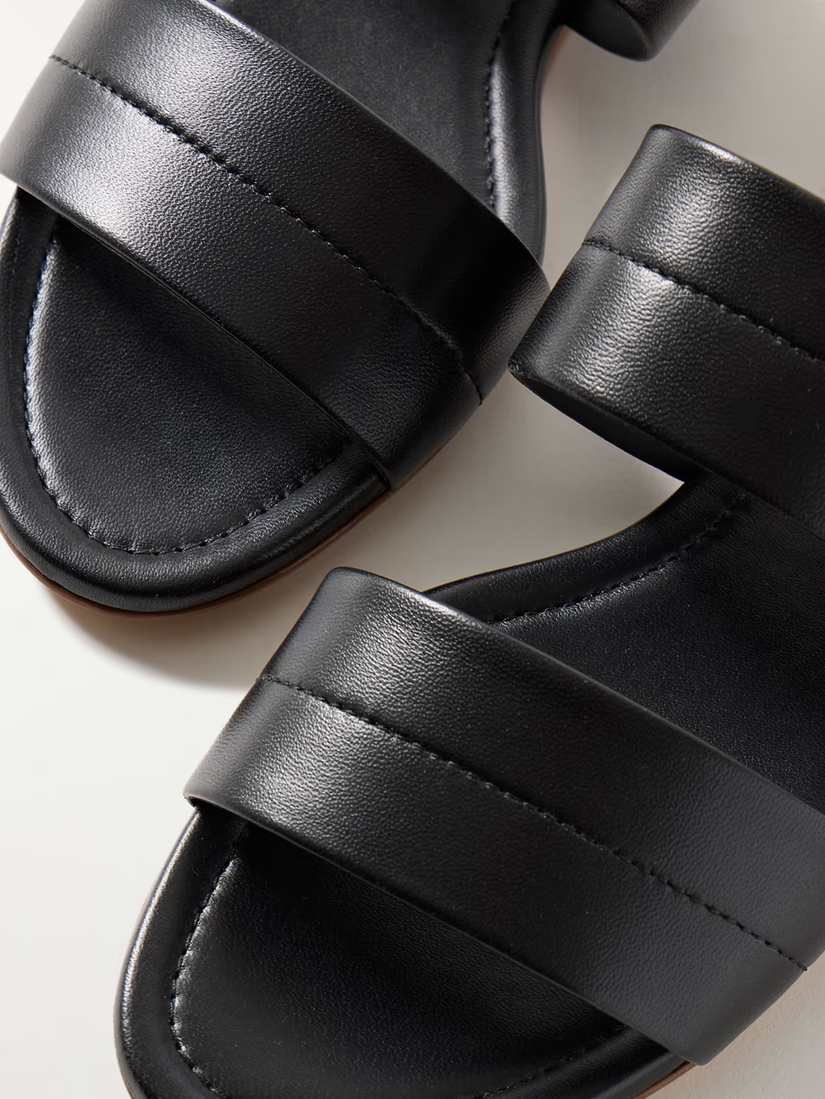 Lora leather slides