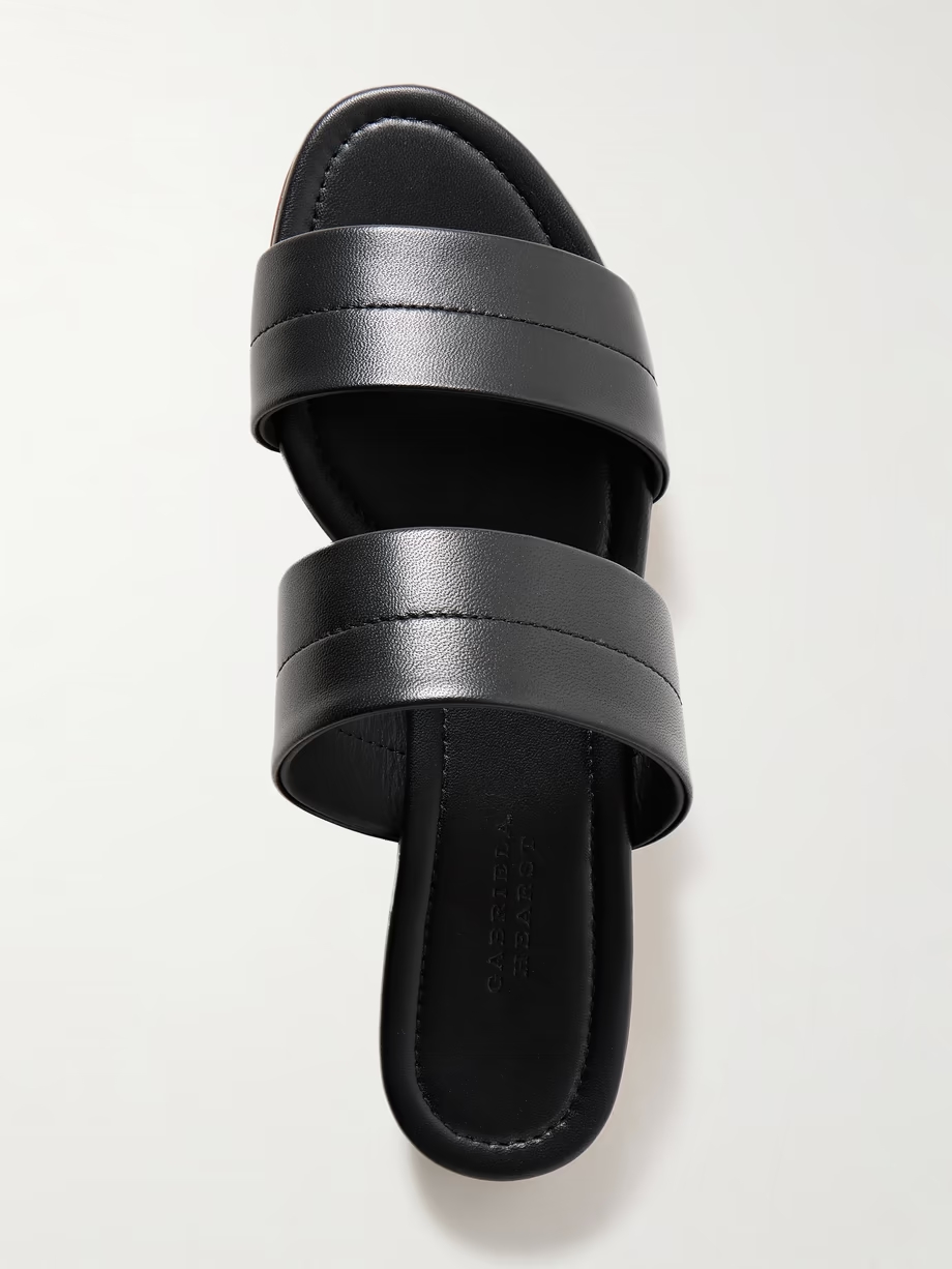 Lora leather slides