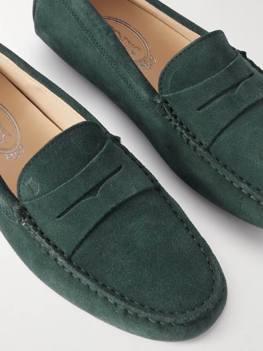 Gommino suede loafers