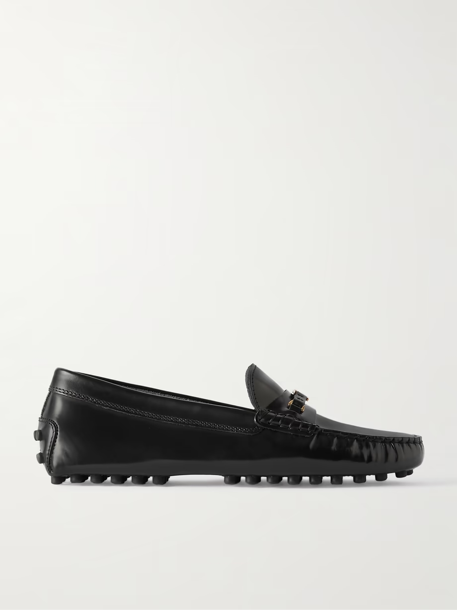 Gommino embellished patent-leather loafers