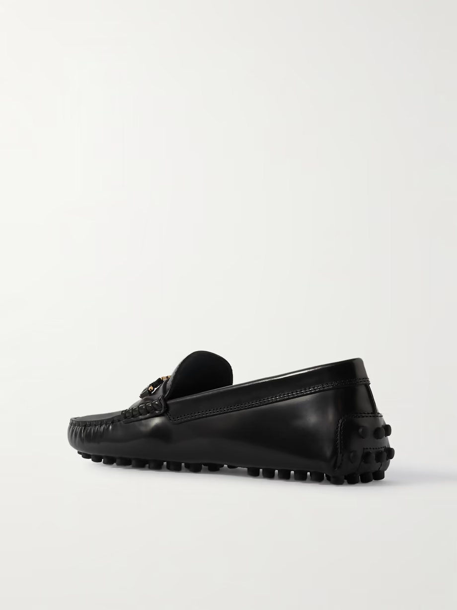 Gommino embellished patent-leather loafers