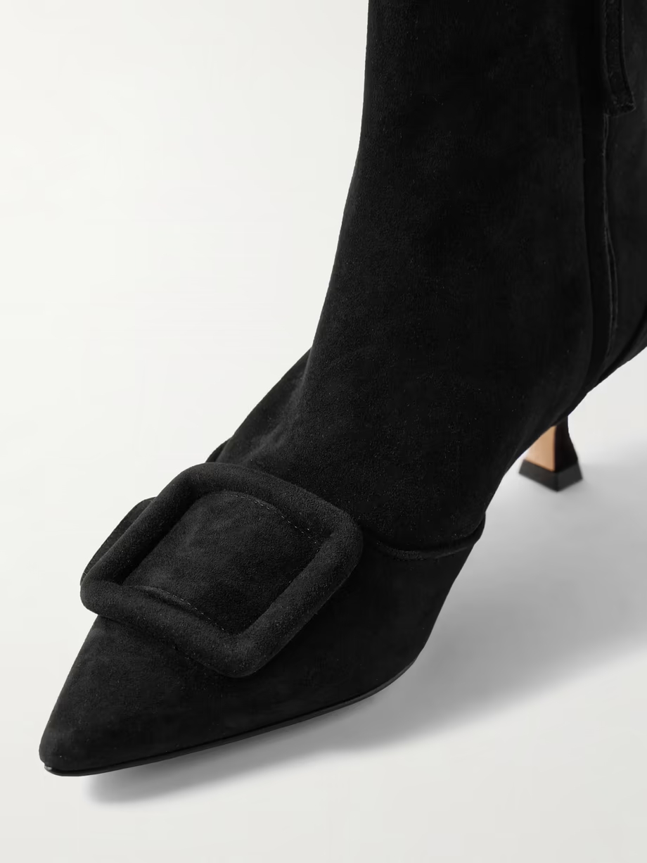 Baylow 50 buckled suede ankle boots