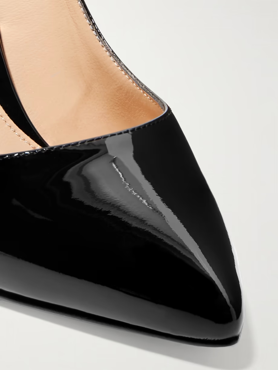 85 patent-leather pumps