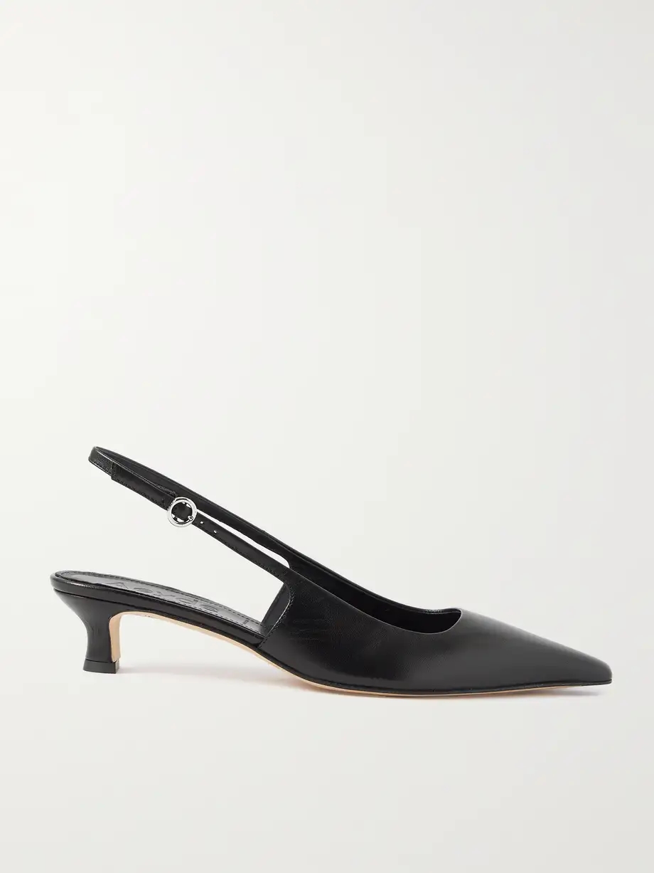 Catrina leather slingback pumps