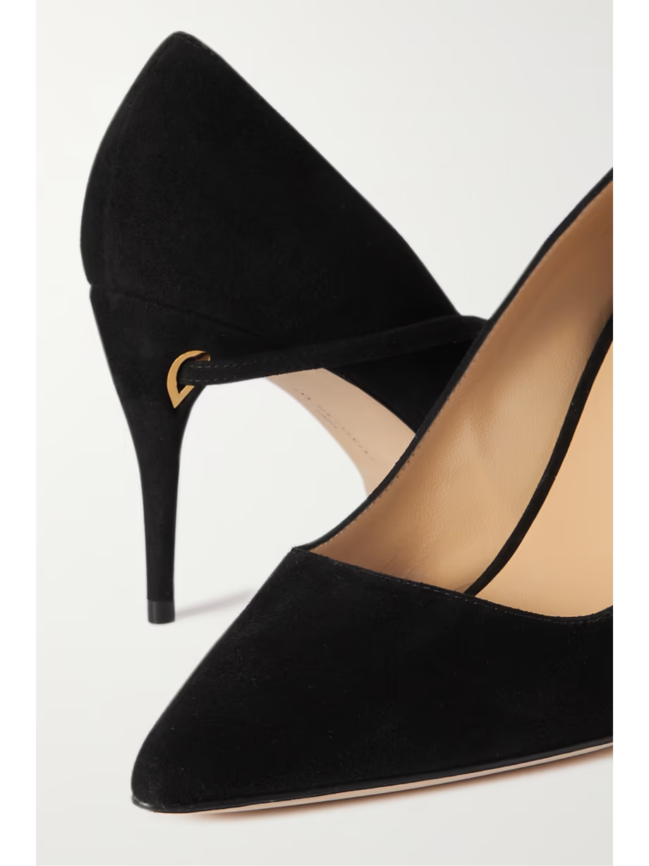 Lorenzo 85 suede pumps