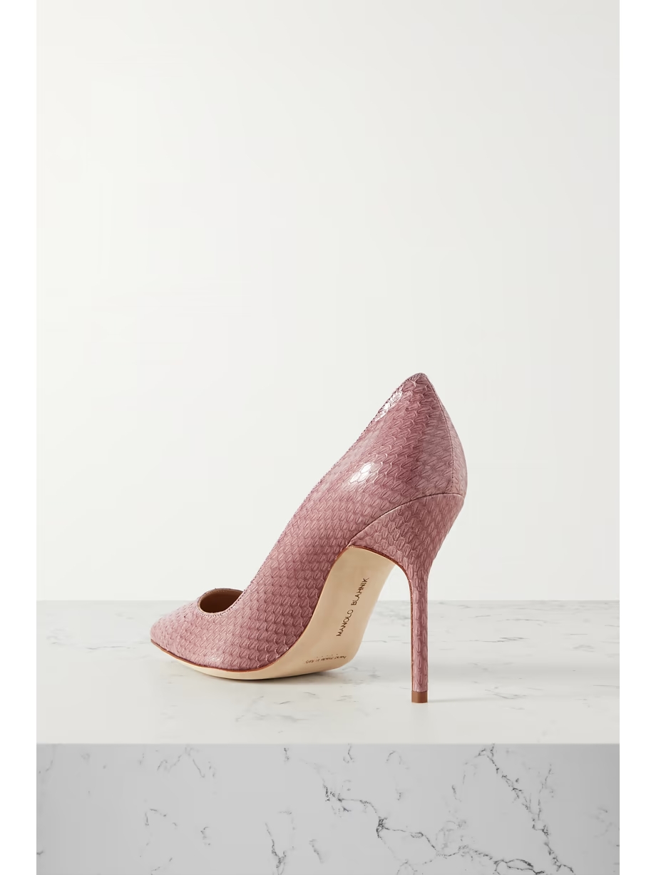 BB 105 elaphe point-toe pumps